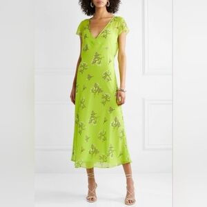 NWT green printed dress